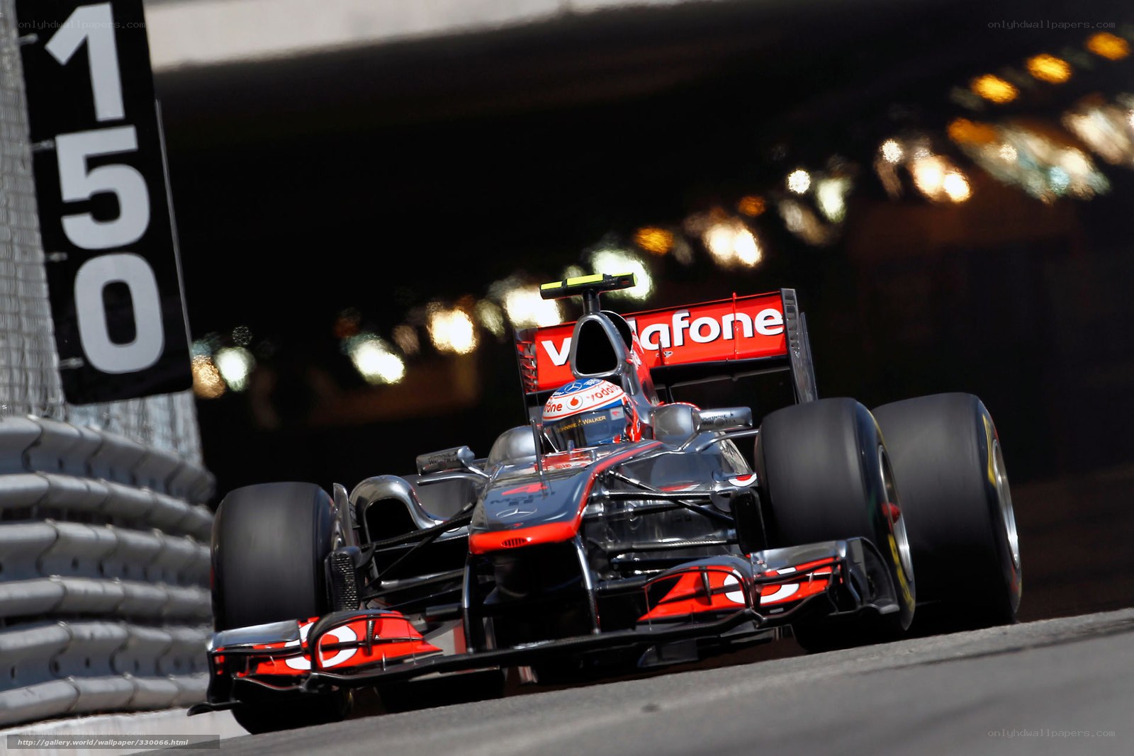 Formula 1 car on track