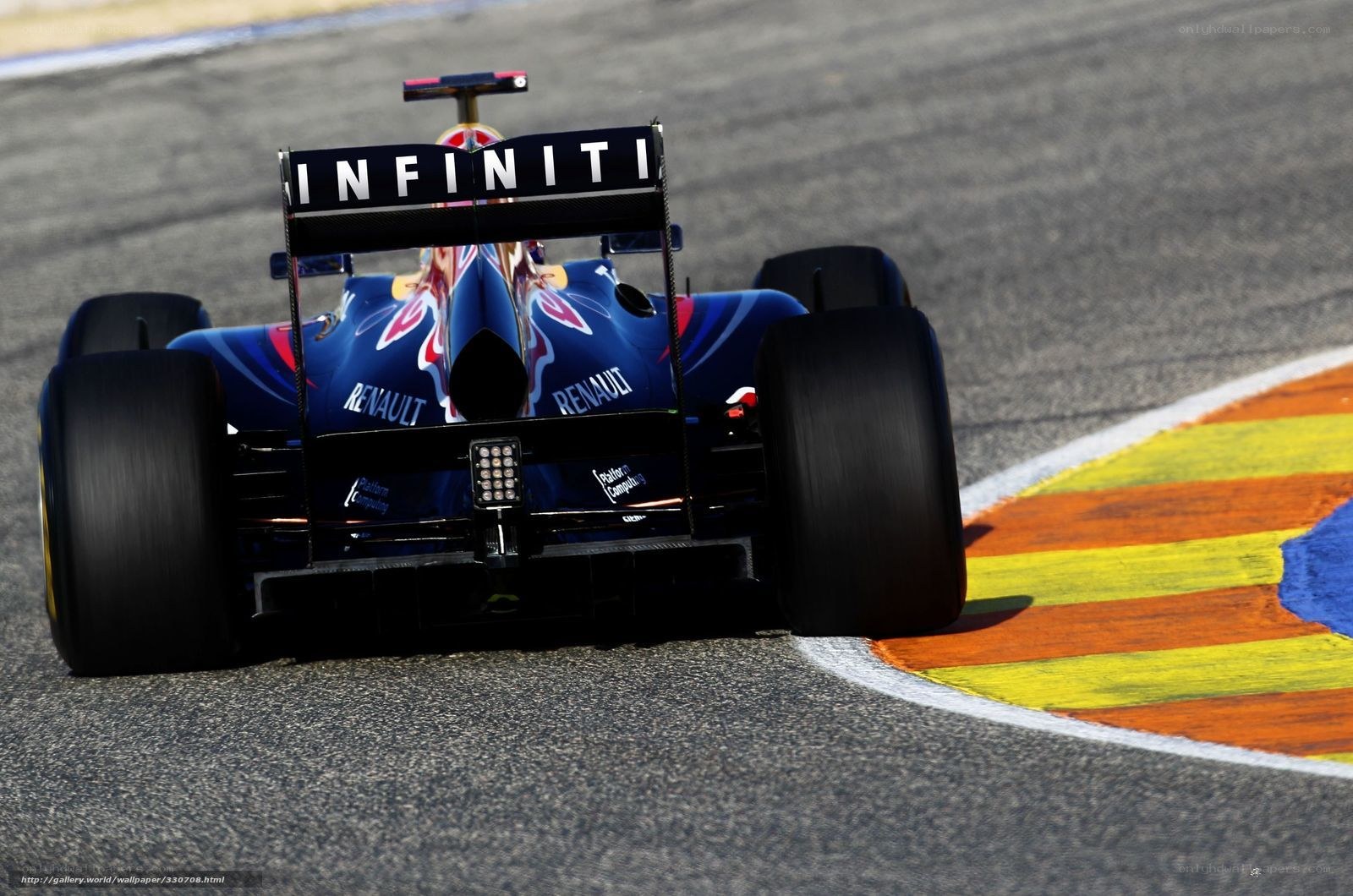 Formula 1 car on track