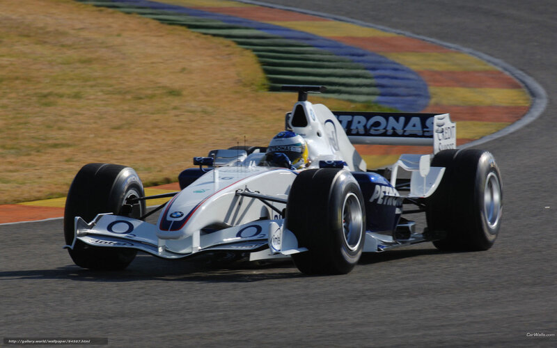 Formula 1 car on track