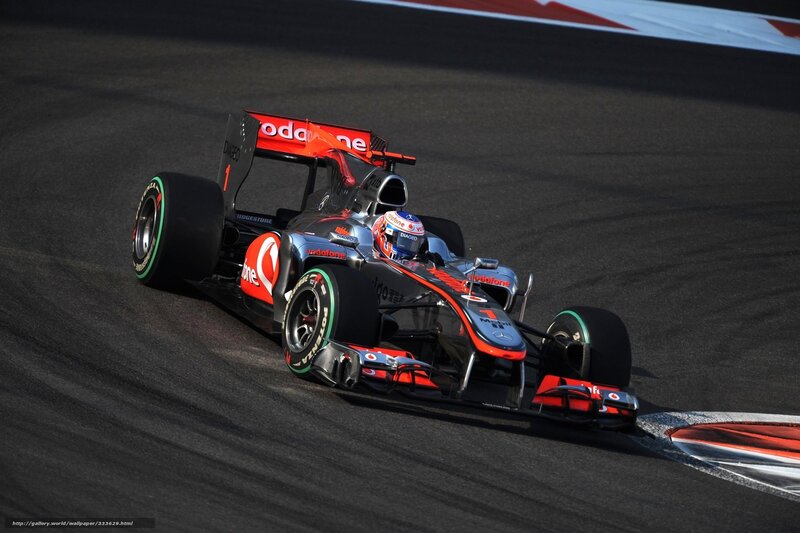 Formula 1 car on track