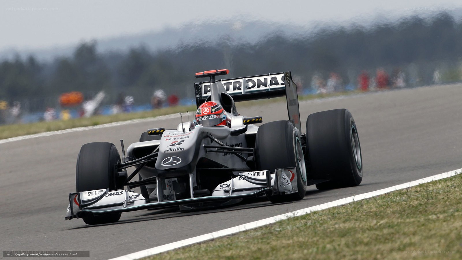 Formula 1 car on track
