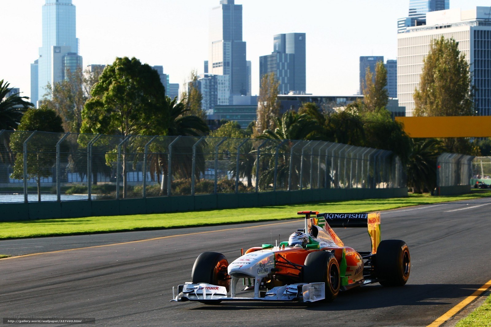 Formula 1 car on track