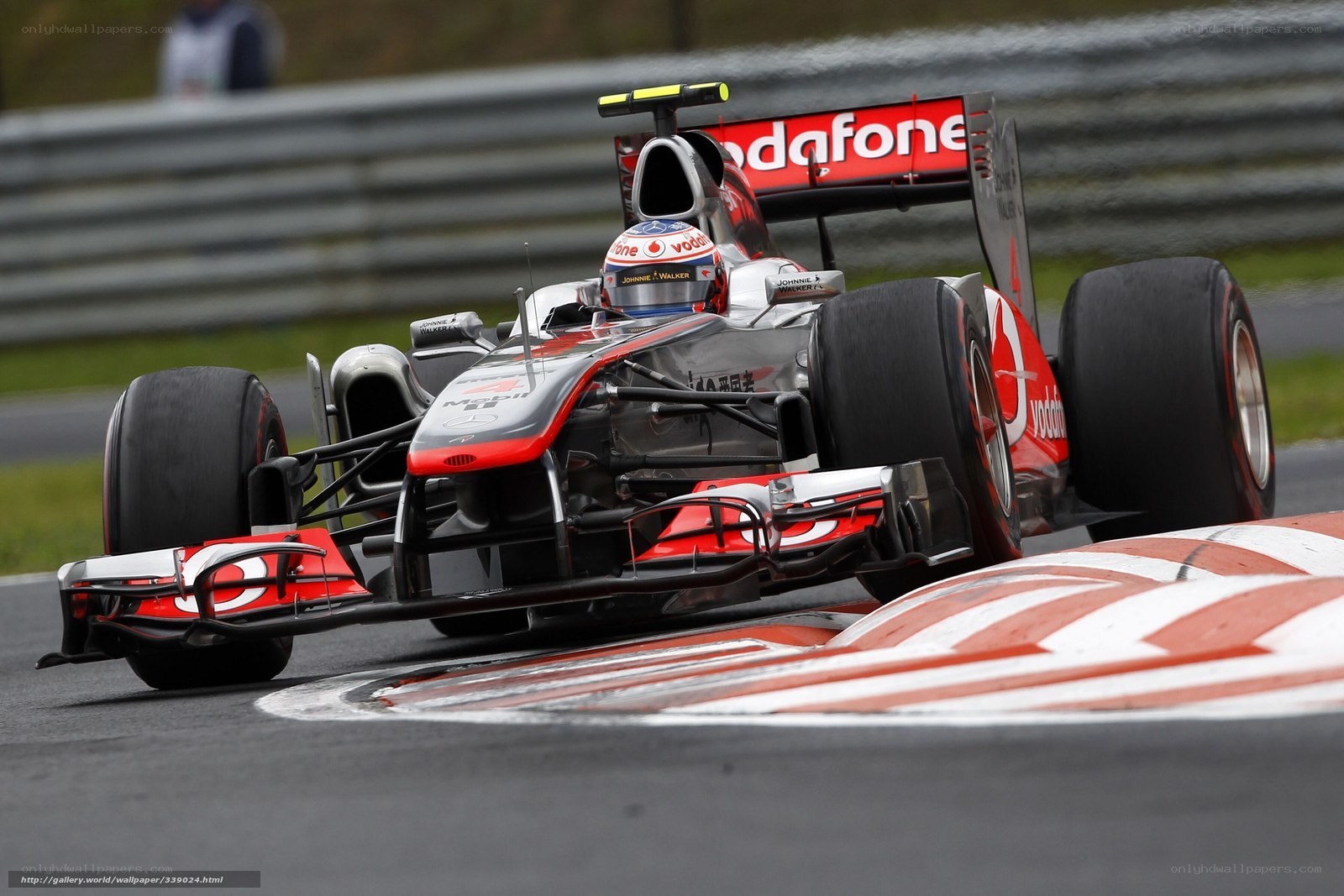Formula 1 car on track