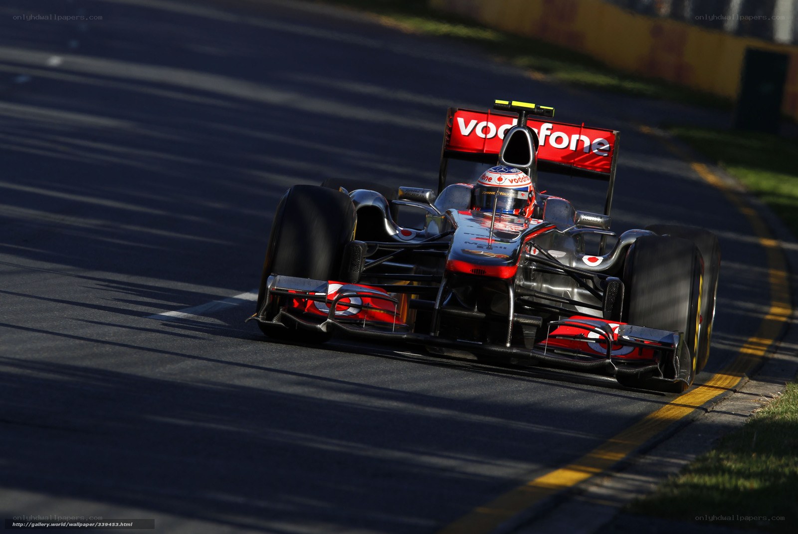 Formula 1 car on track