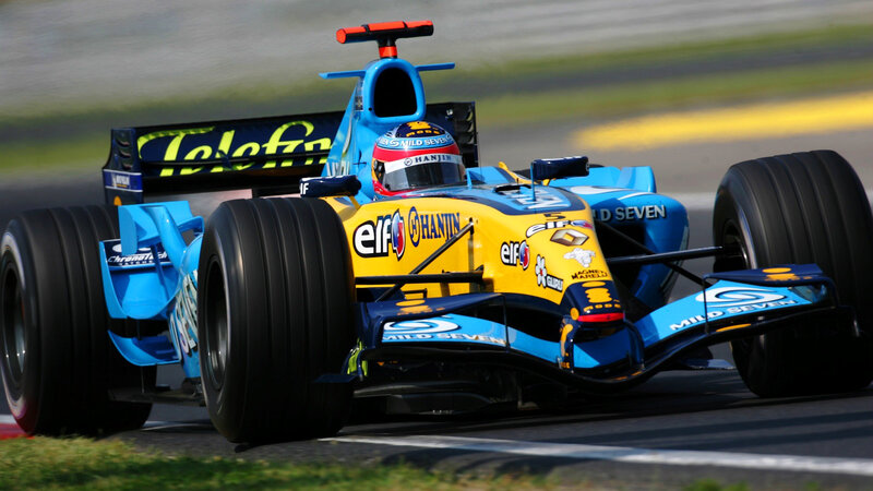 Formula 1 car on track