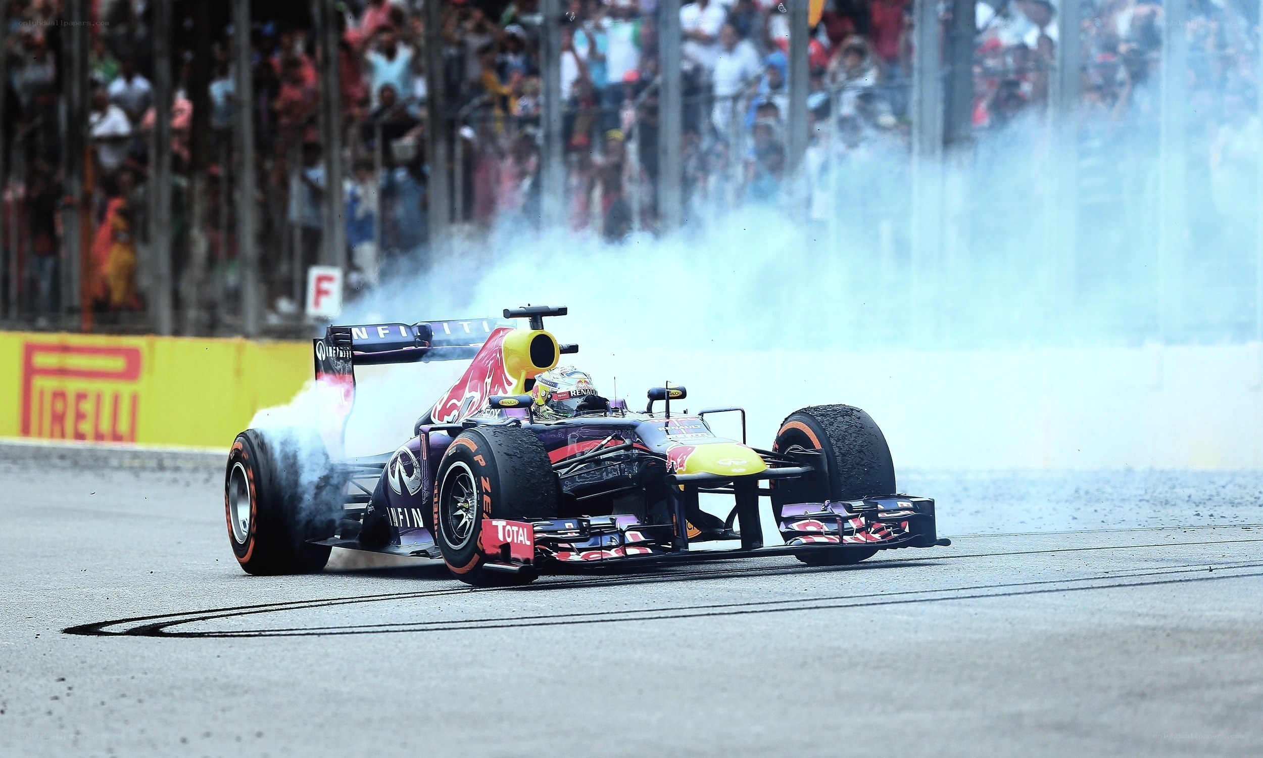 Formula 1 car on track