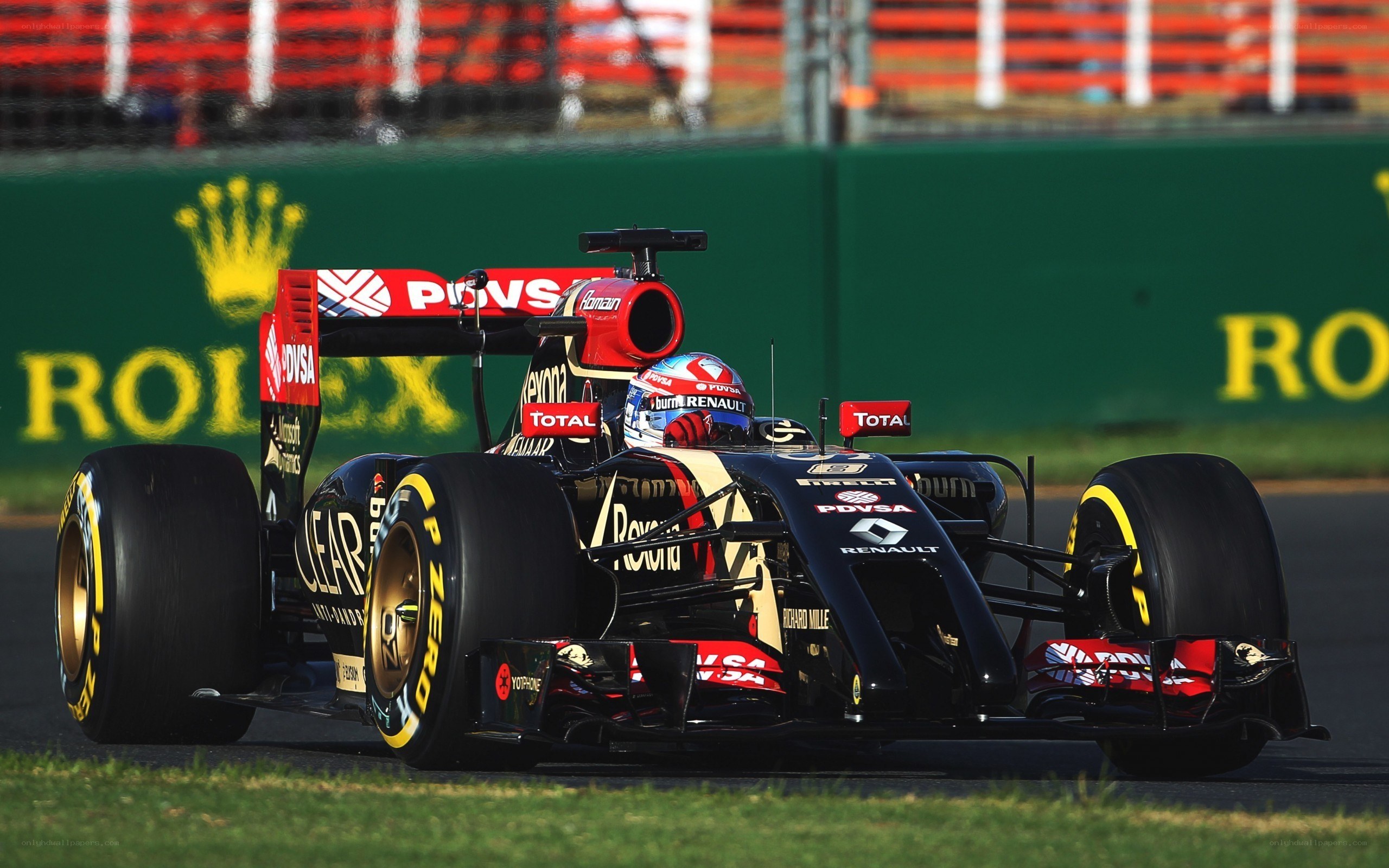Formula 1 car on track