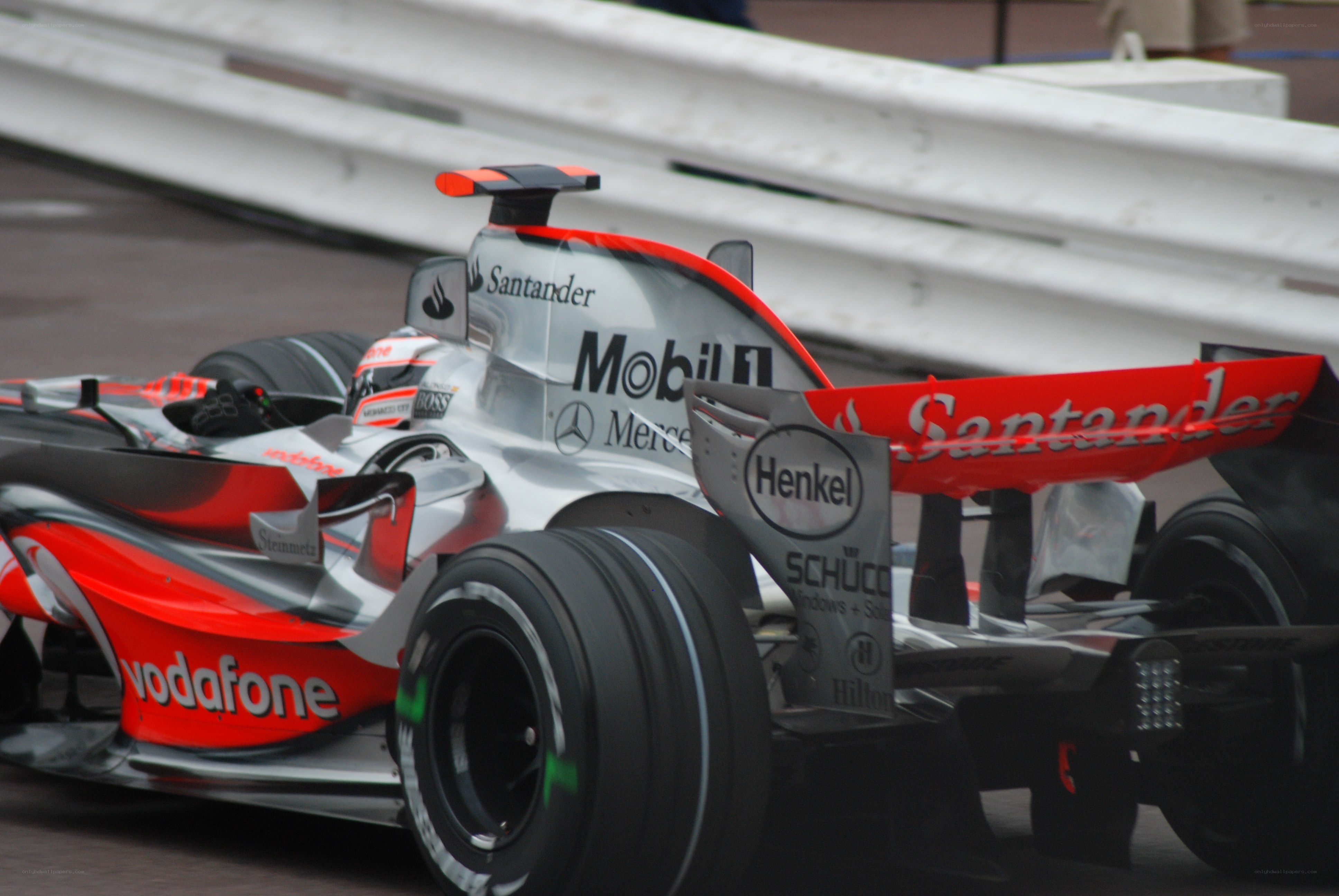 Formula 1 car on track