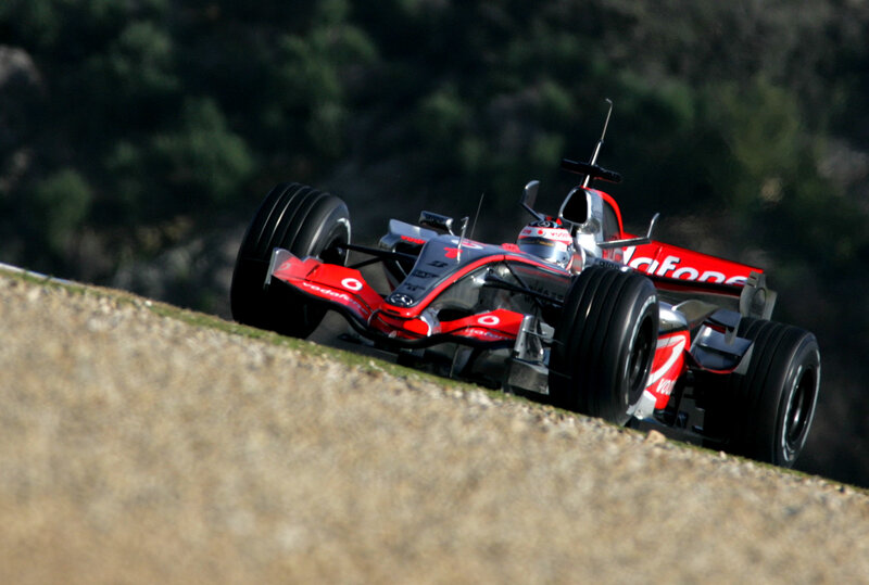Formula 1 car on track