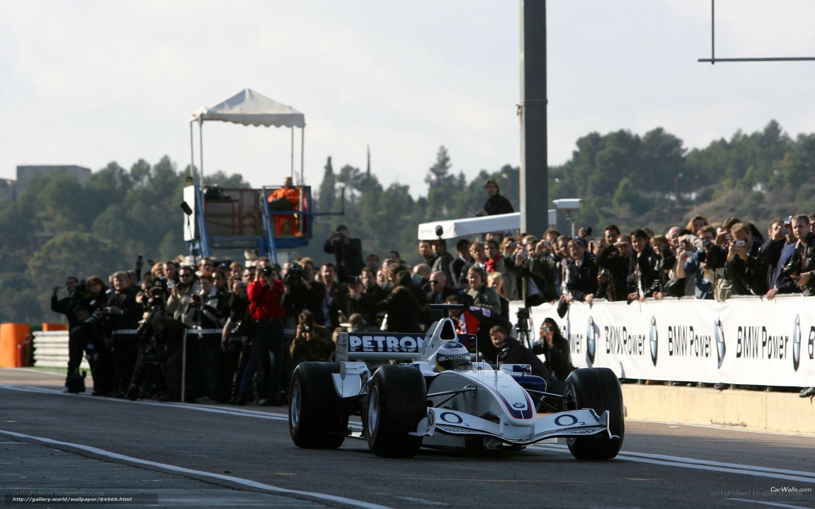Formula 1 car on track