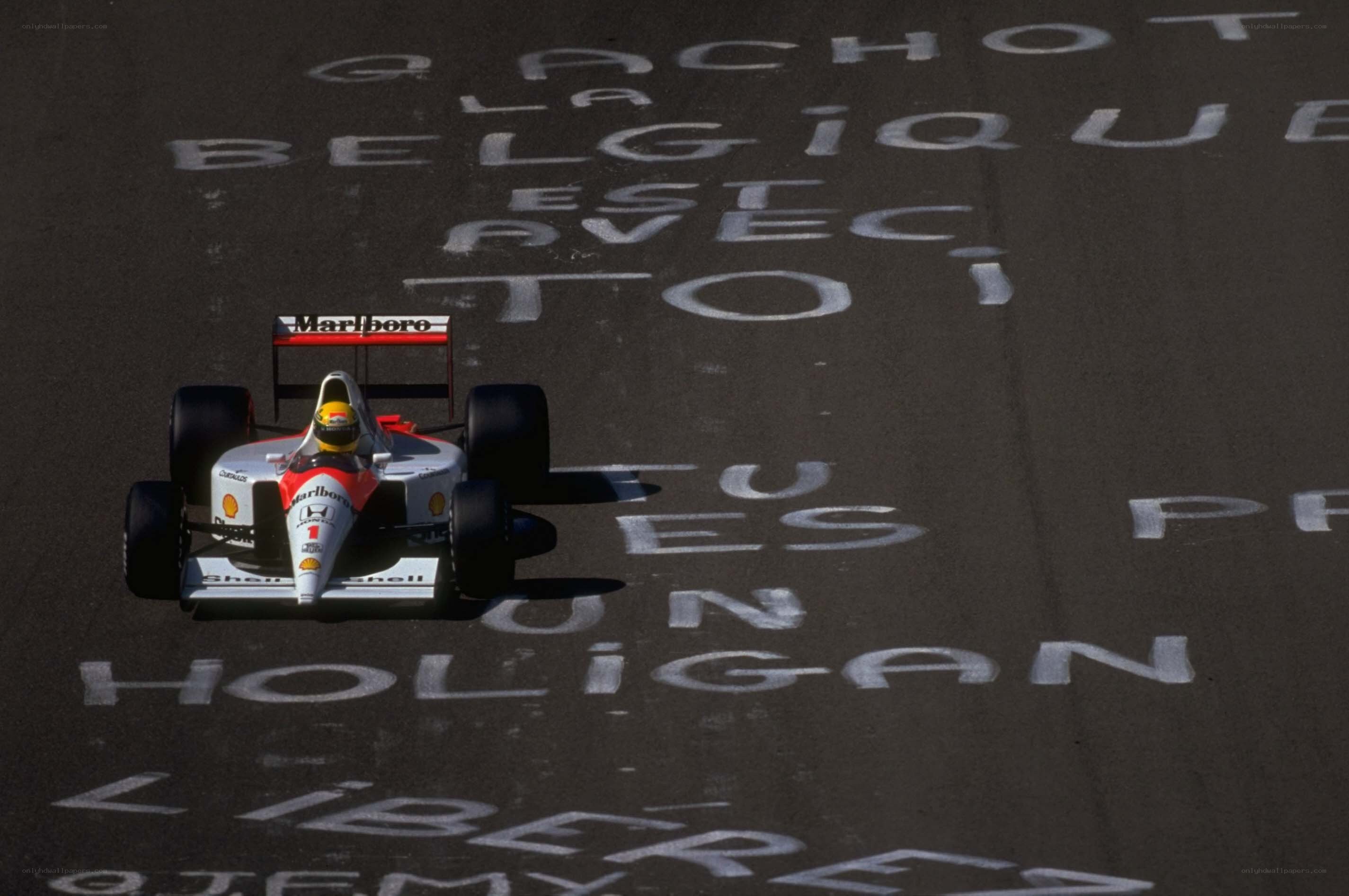 Formula 1 car on track