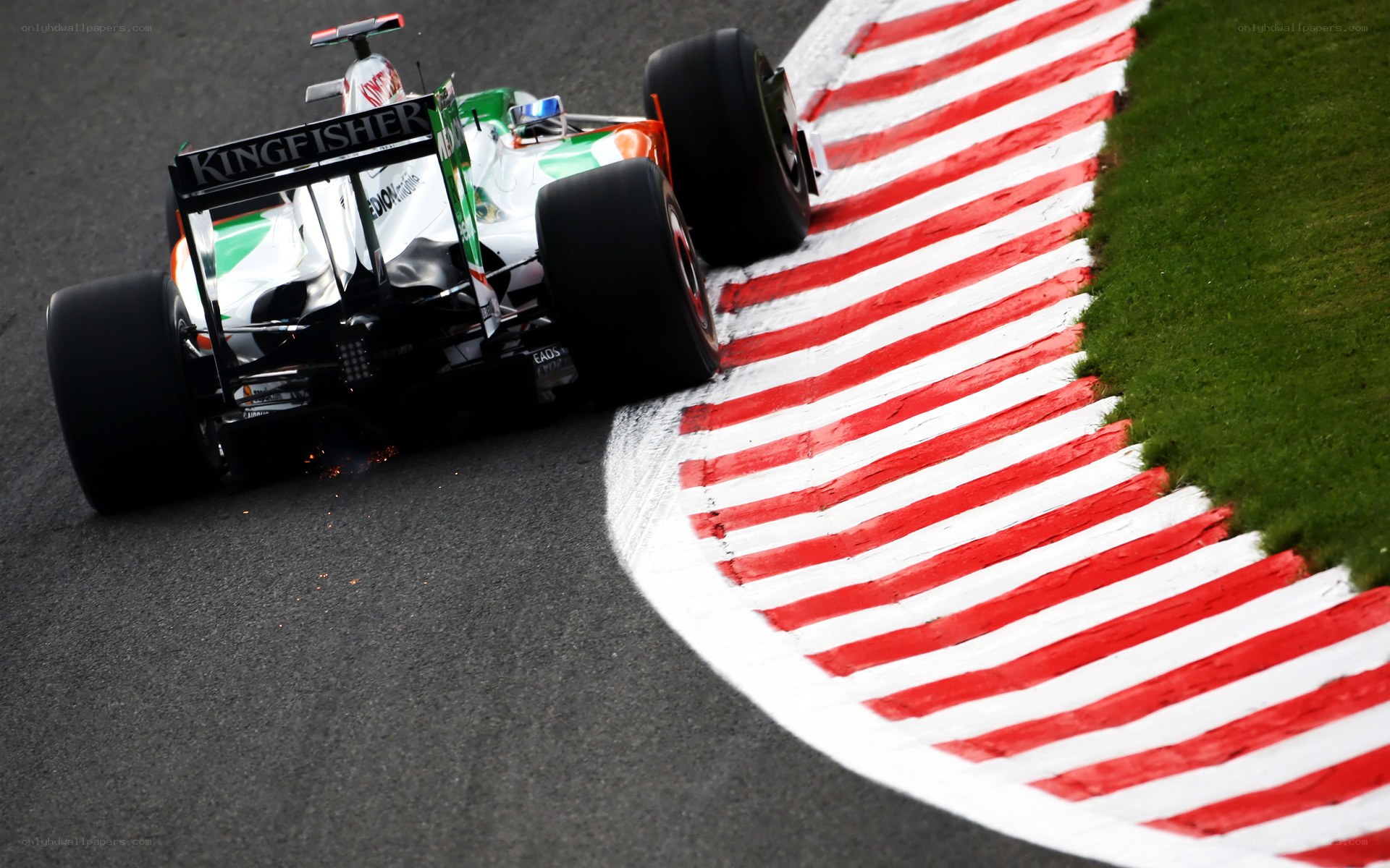 Formula 1 car on track