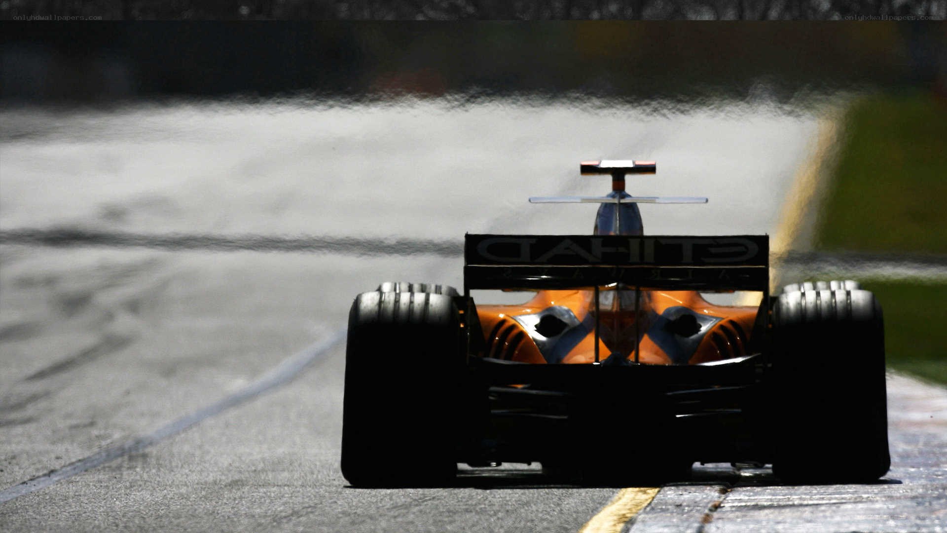 Formula 1 car on track