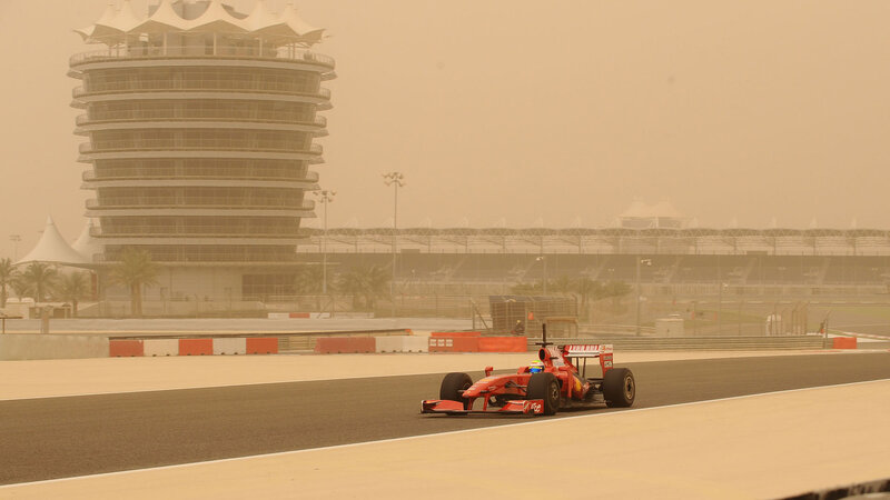 Formula 1 car on track