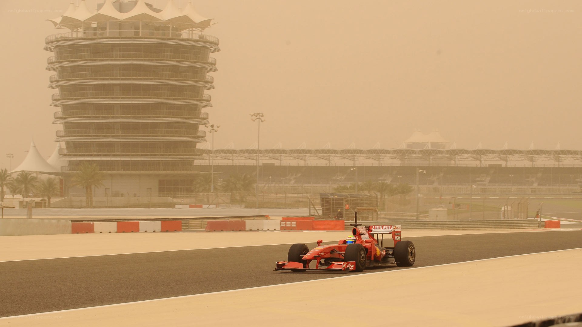 Formula 1 car on track