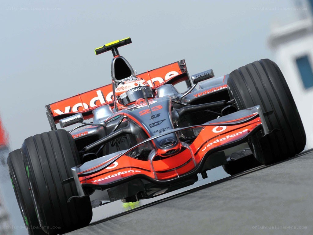 Formula 1 car on track