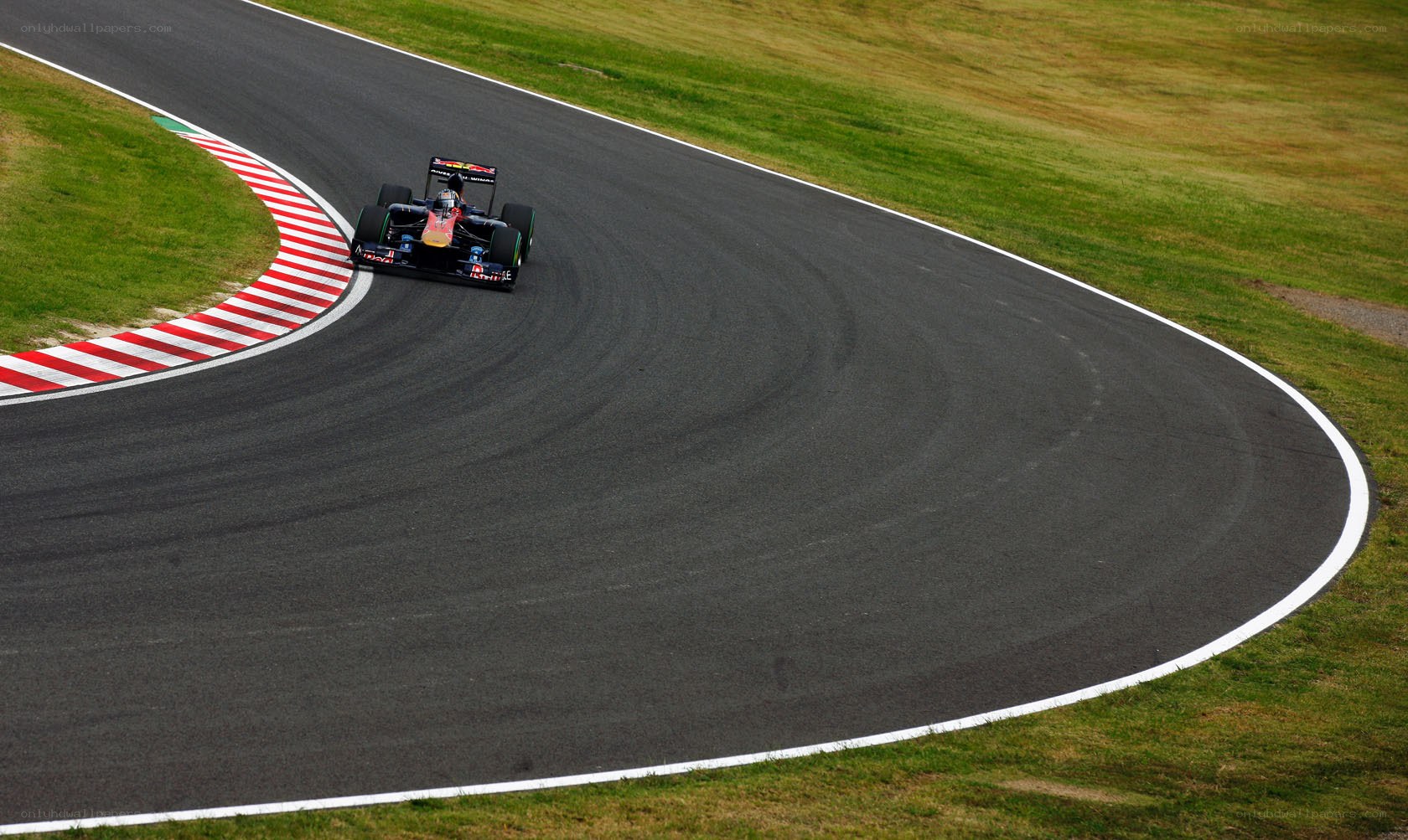 Formula 1 car on track