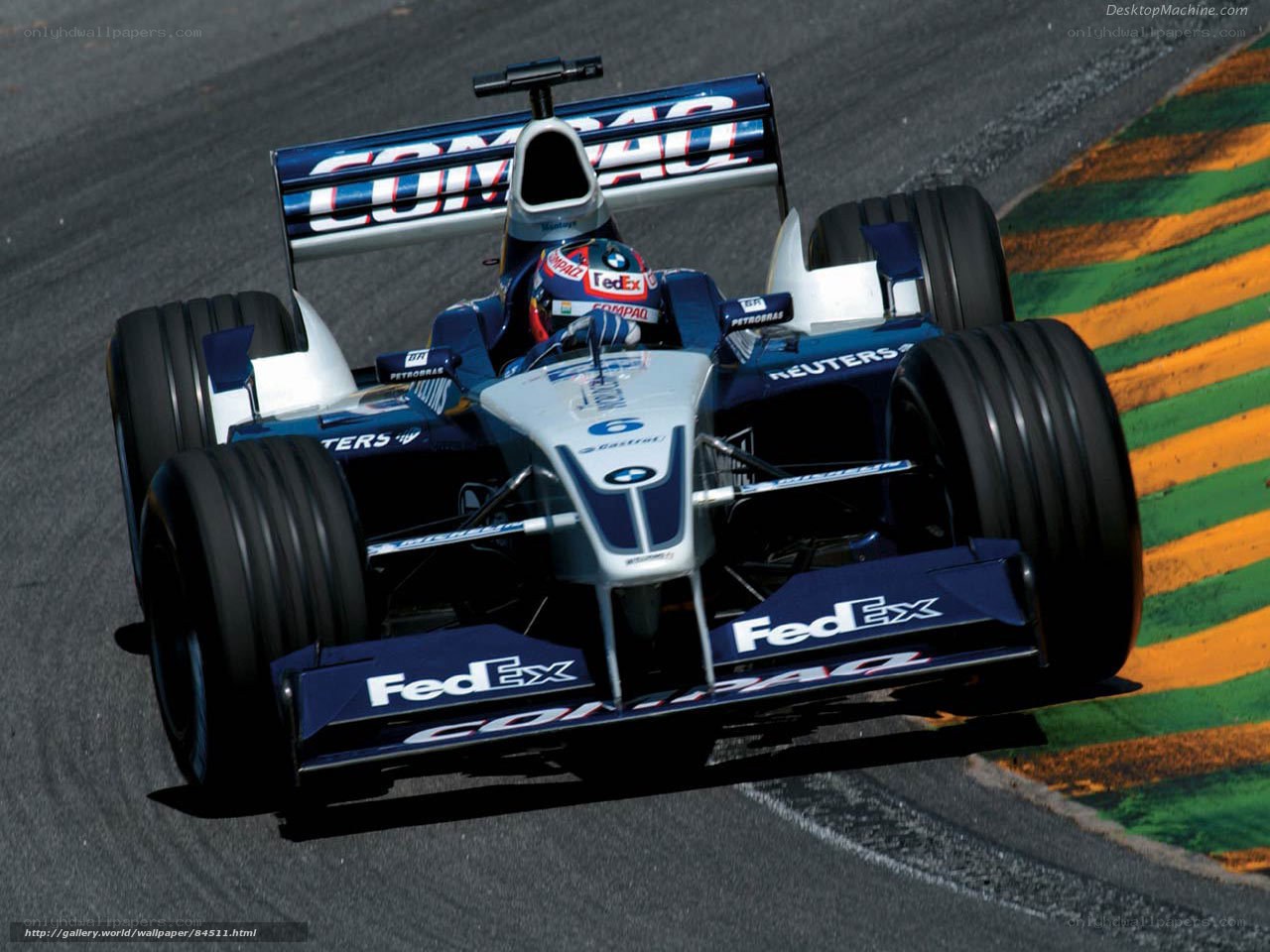 Formula 1 car on track