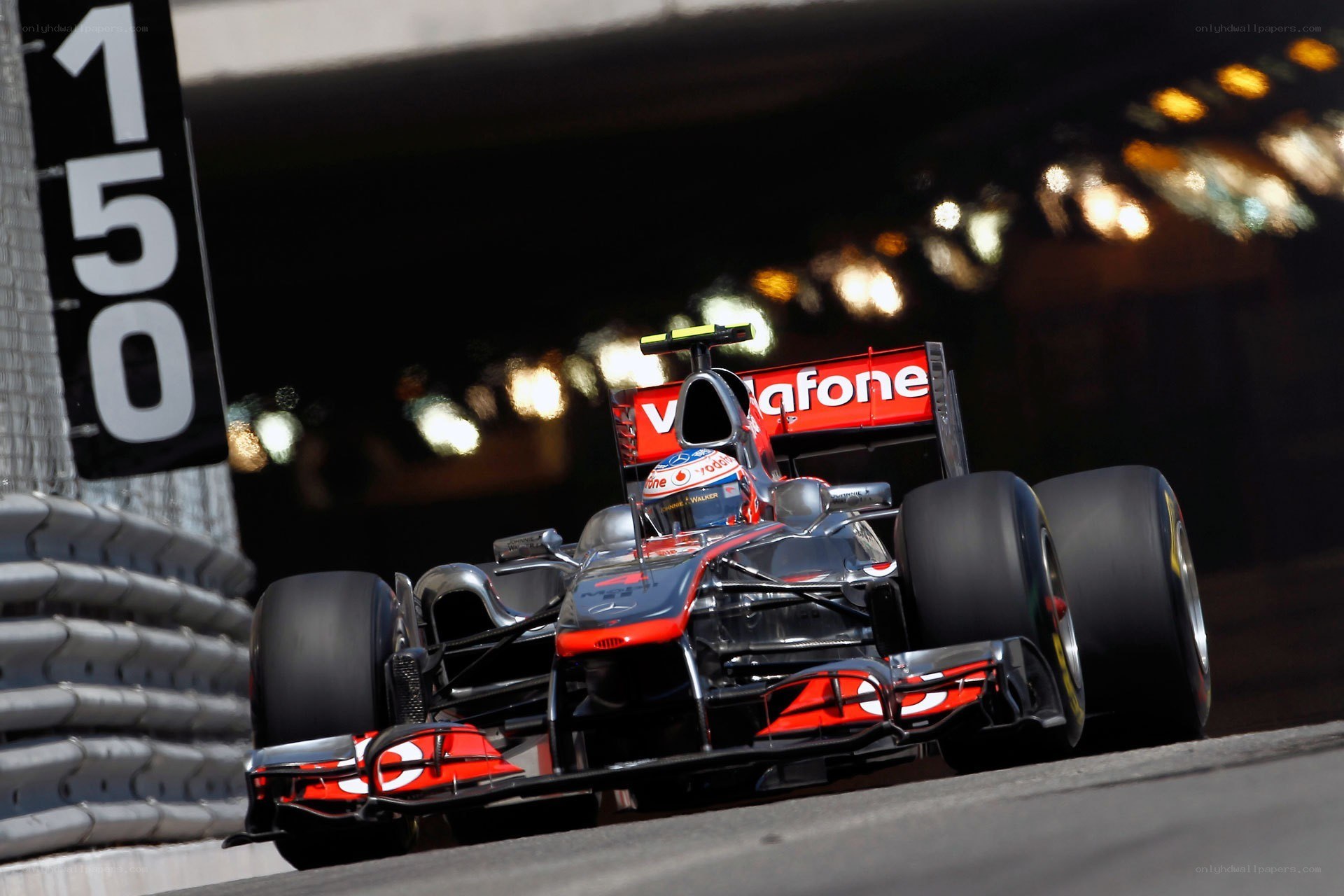 Formula 1 car on track