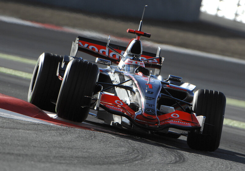 Formula 1 car on track