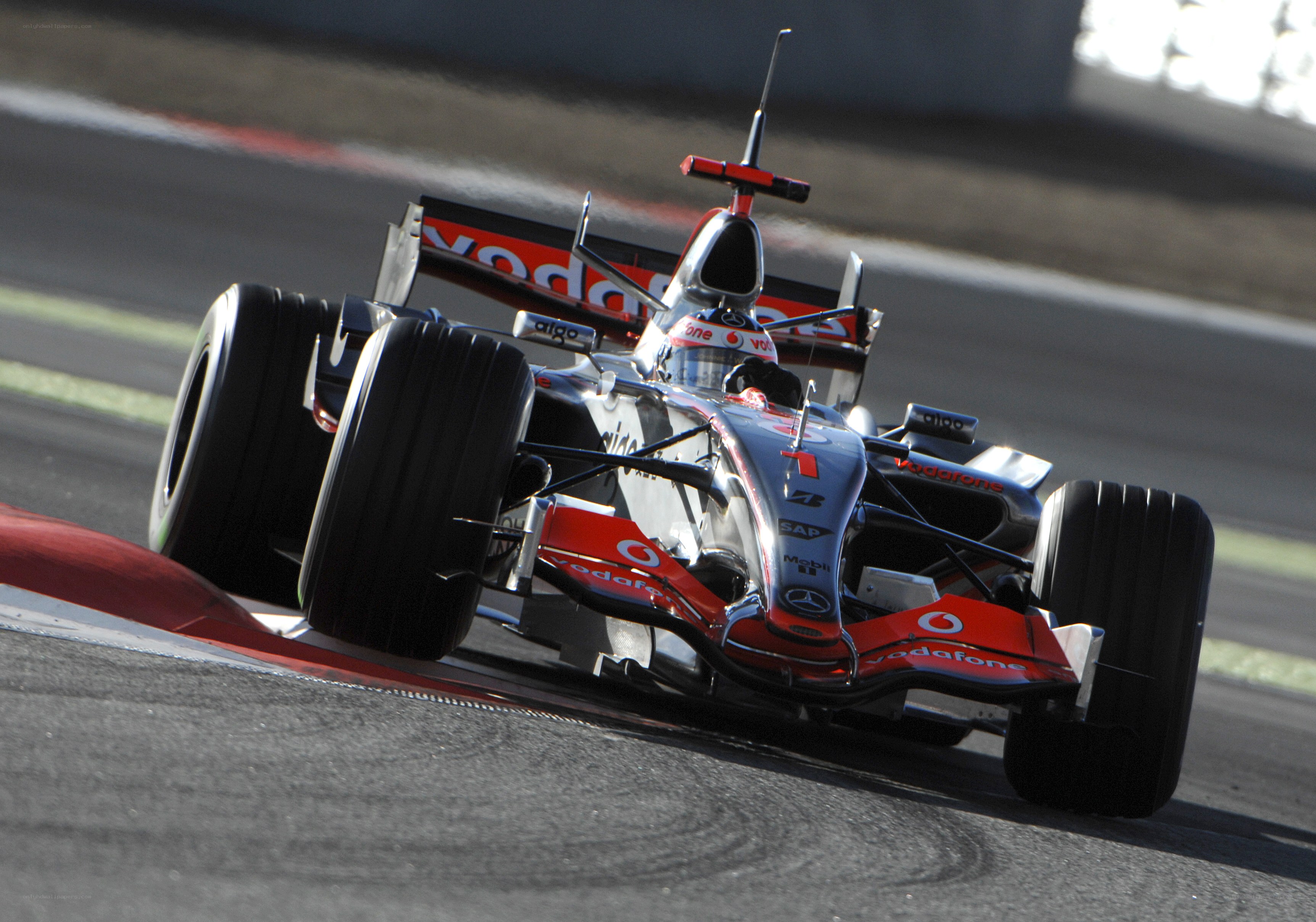 Formula 1 car on track
