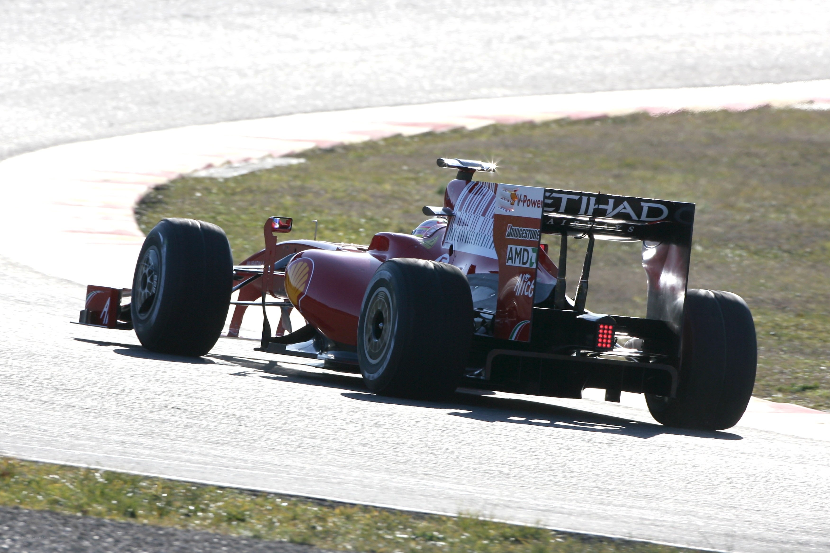 Formula 1 car on track