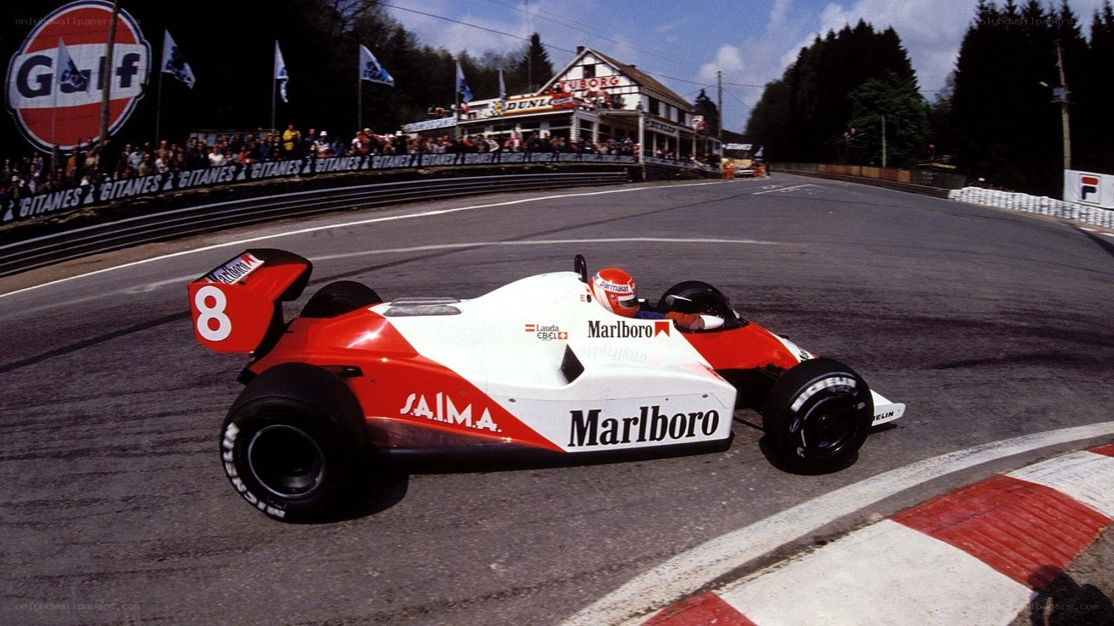 Formula 1 car on track
