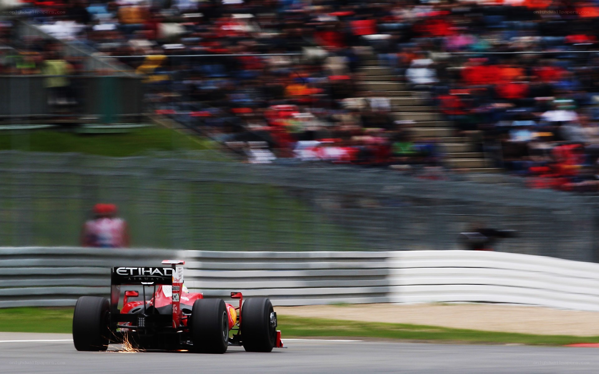 Formula 1 car on track