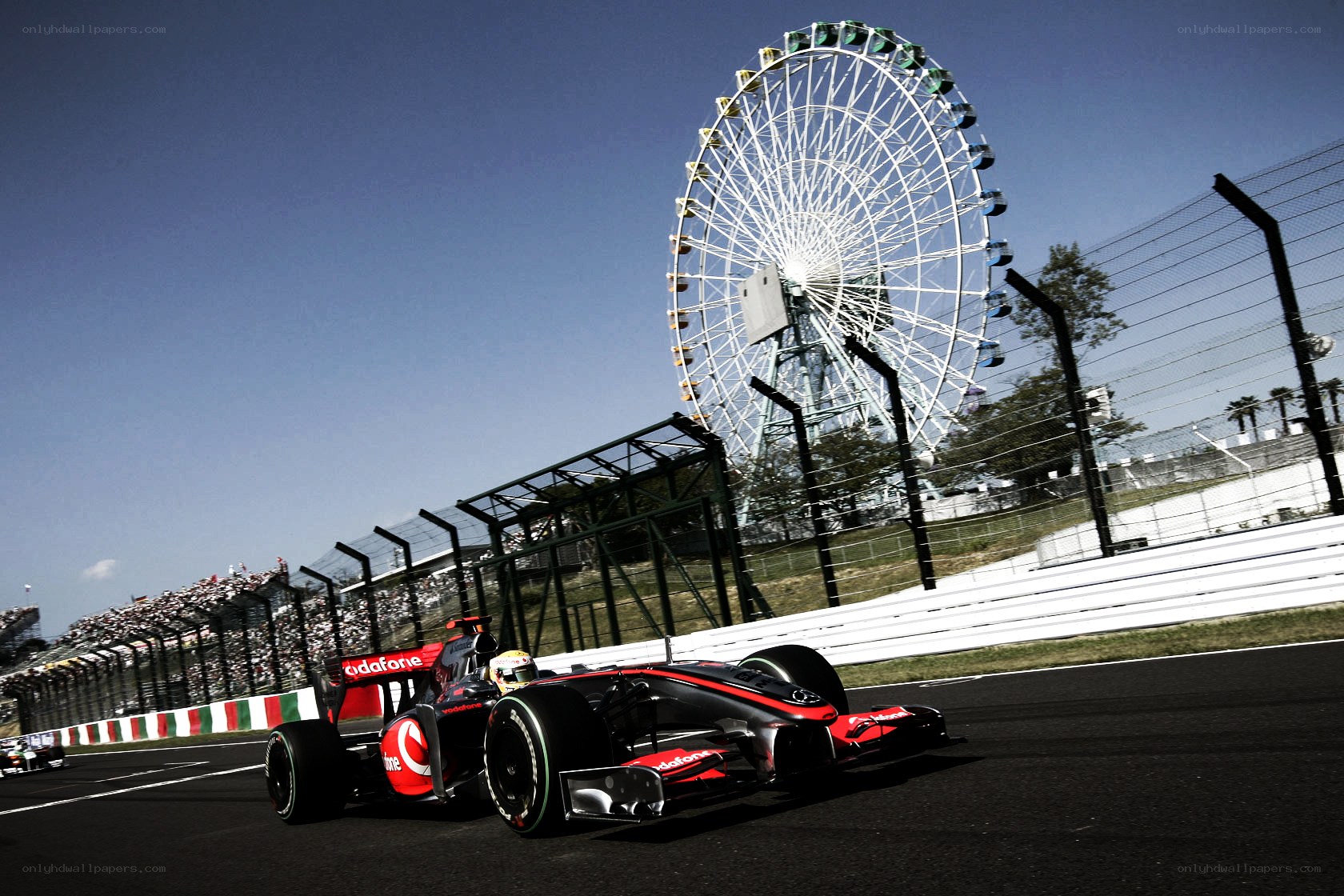 Formula 1 car on track