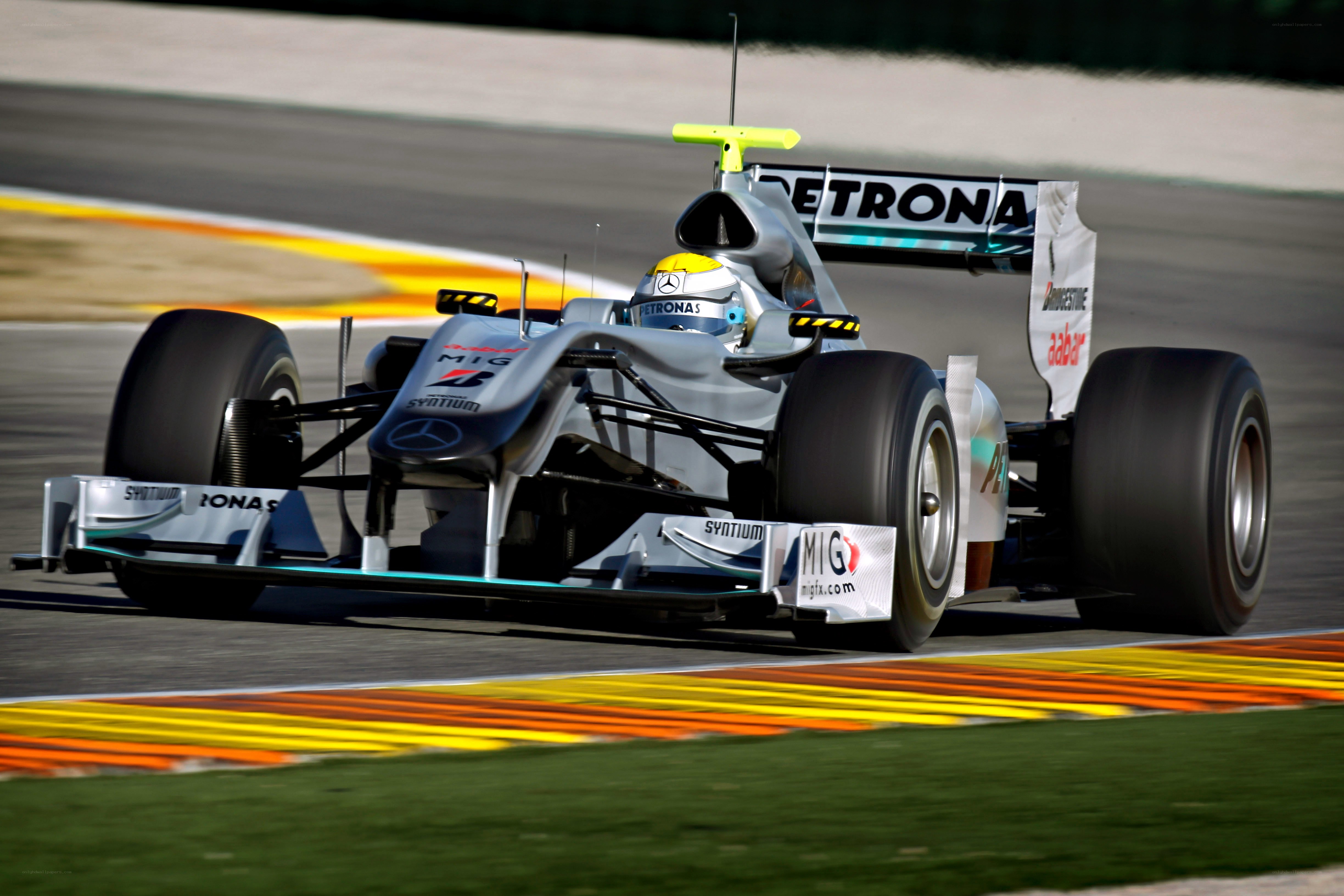 Formula 1 car on track
