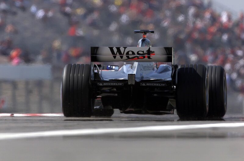 Formula 1 car on track
