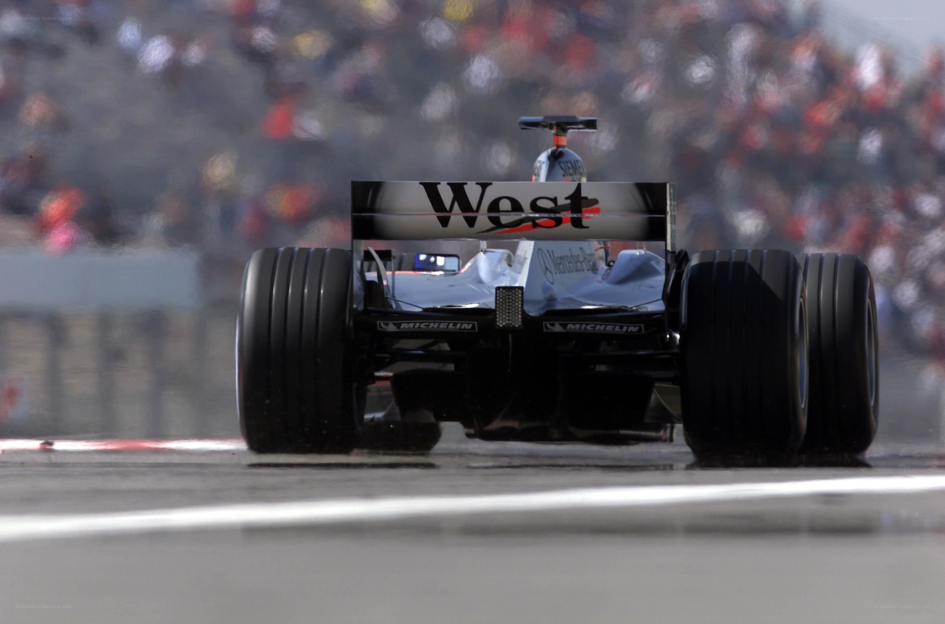 Formula 1 car on track