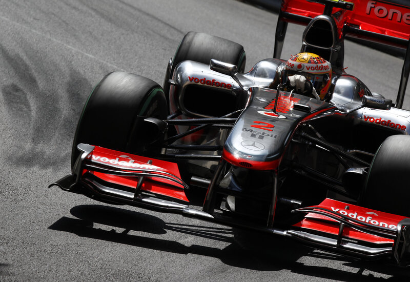 Formula 1 car on track
