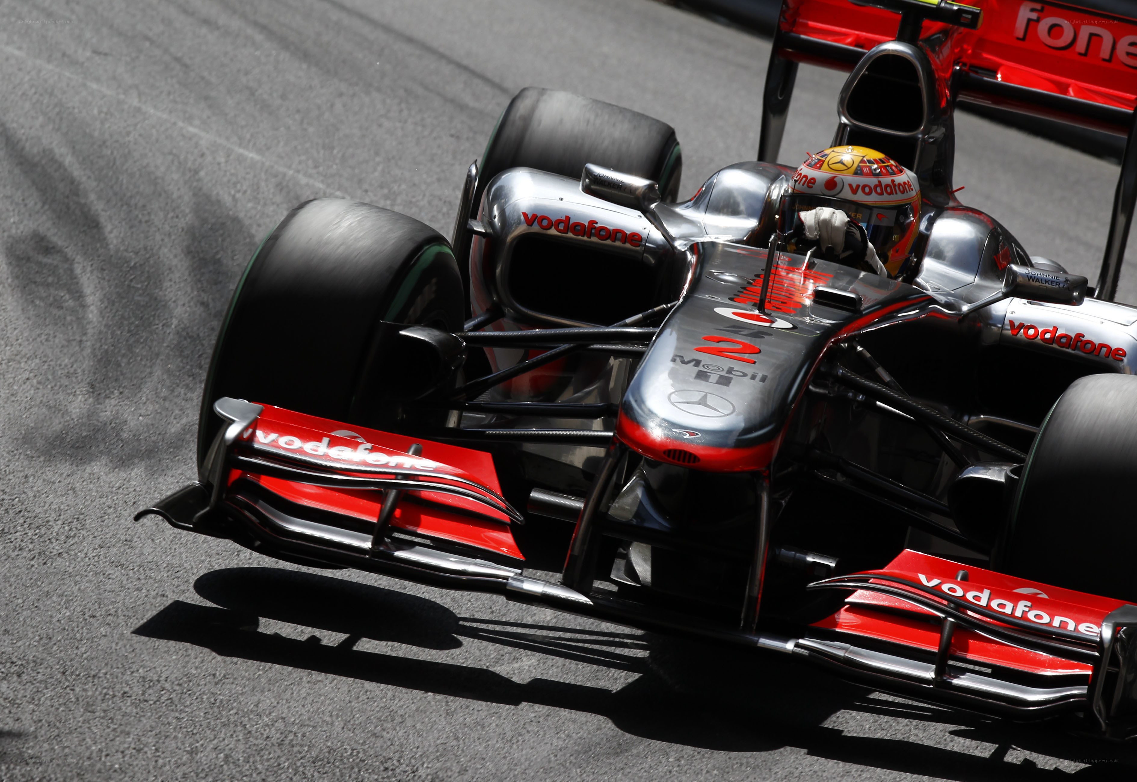 Formula 1 car on track