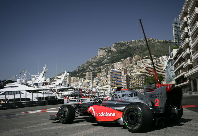 Formula 1 car on track
