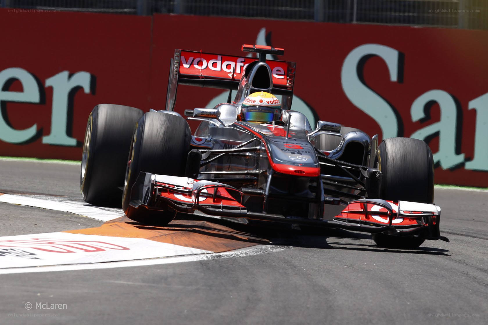 Formula 1 car on track