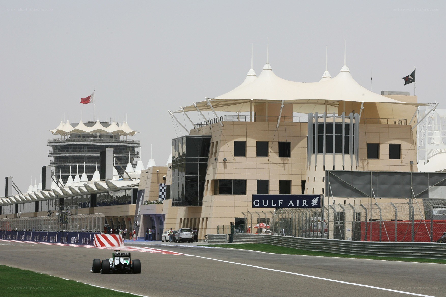 Formula 1 car on track