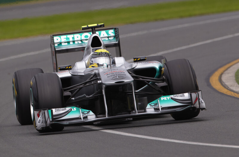 Formula 1 car on track