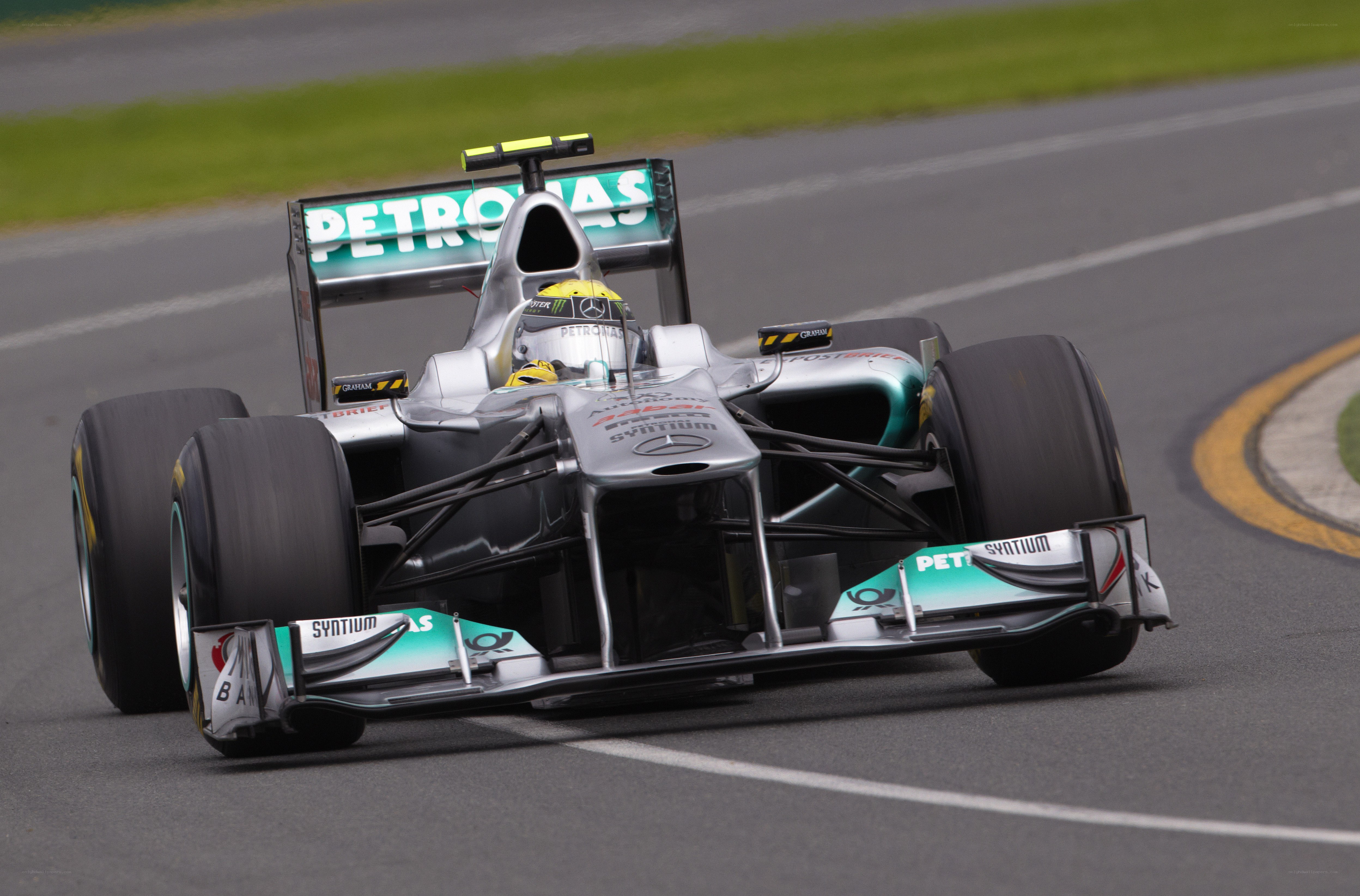 Formula 1 car on track