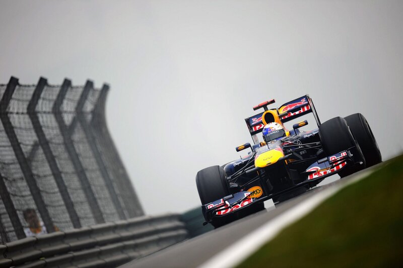 Formula 1 car on track