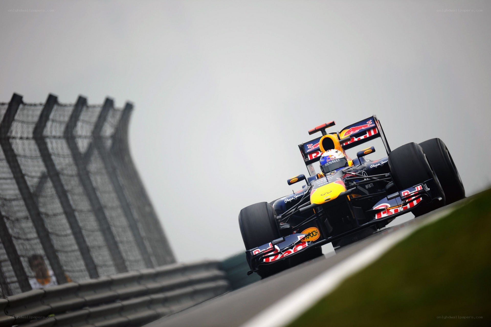 Formula 1 car on track