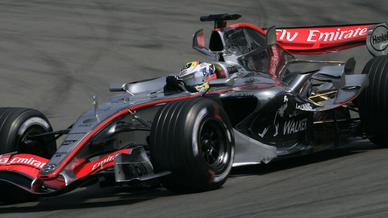 Formula 1 car on track