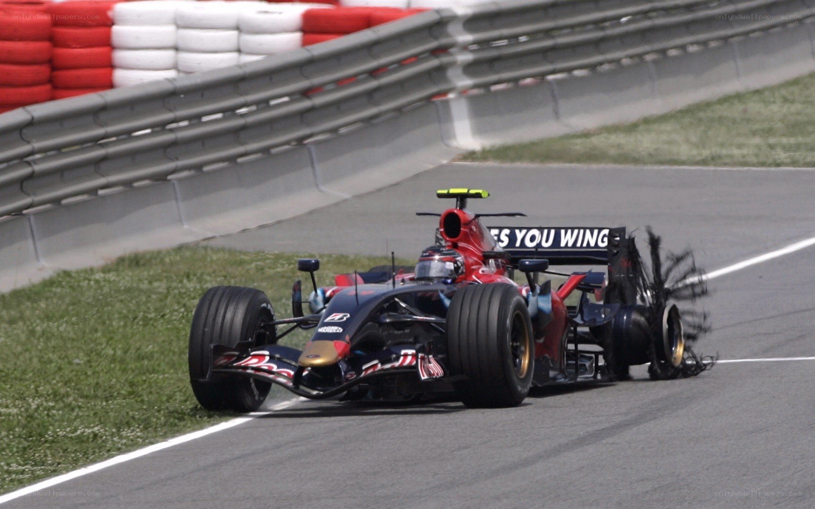 Formula 1 car on track