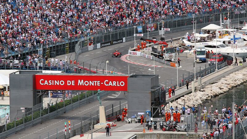 Formula 1 Car on Track — Red