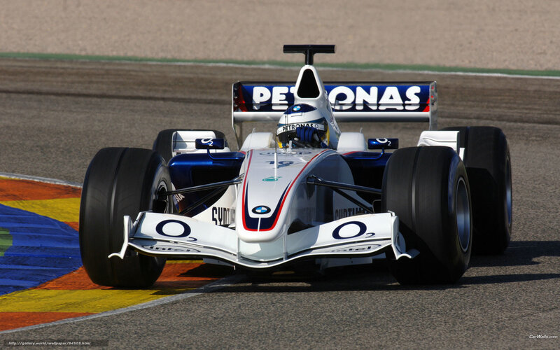 Formula 1 car on track
