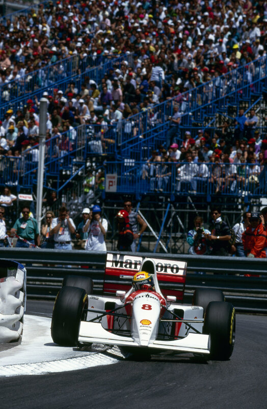 Formula 1 Car on Track — White, Dynamic