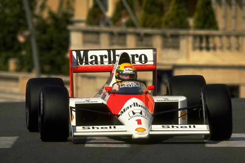 Formula 1 Car on Track — White