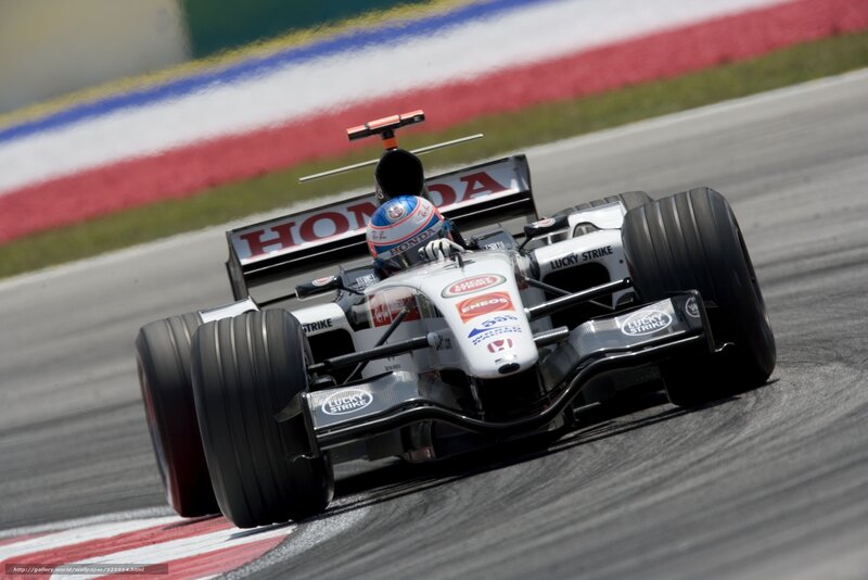 Formula 1 car racing on track