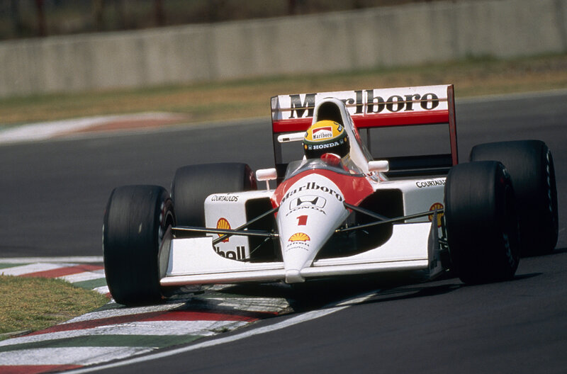 Formula 1 car racing on track