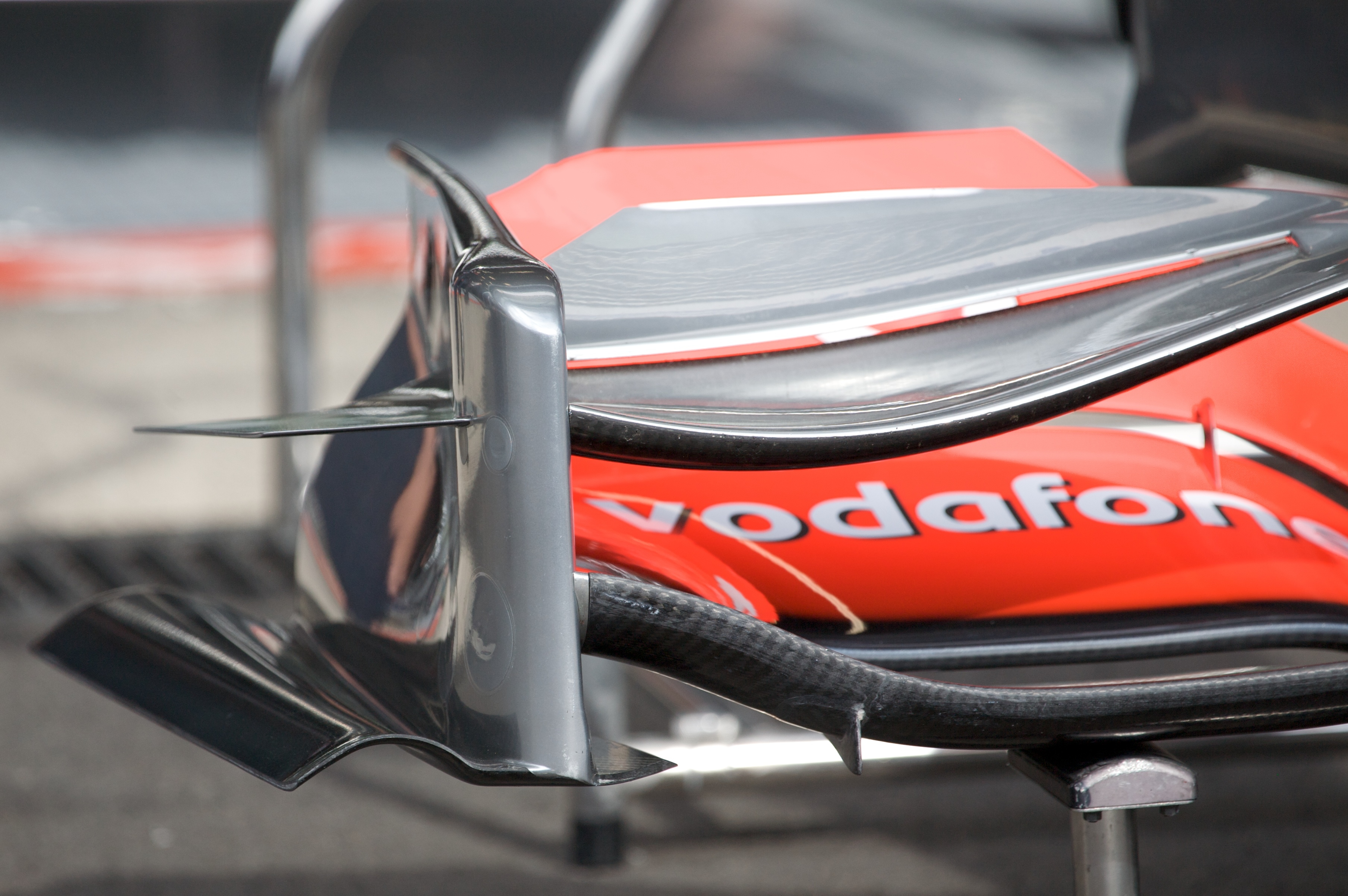 Formula 1 car rear wing